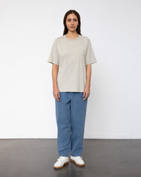Wavy Logo T-Shirt Bio Baumwolle - Sand