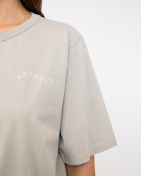 Wavy Logo T-Shirt Bio Baumwolle - Sand