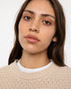 Strickweste Bio Baumwolle - Beige