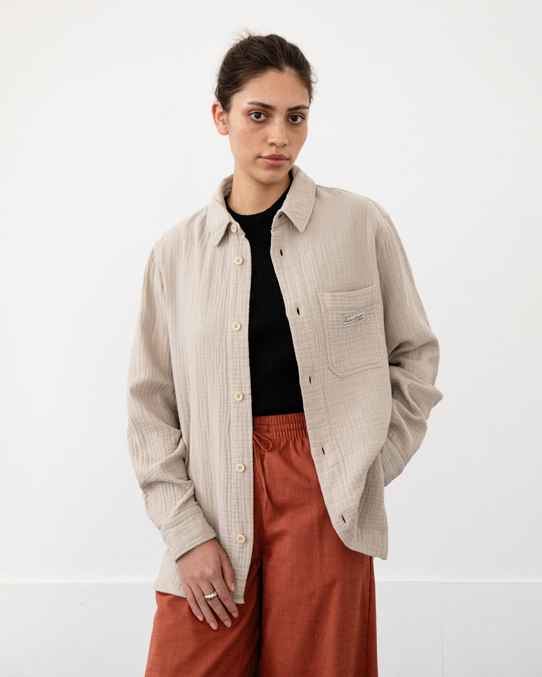 Muslin Shirt Organic Cotton - Sand