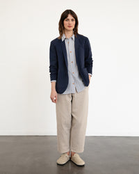 Casual Blazer Bio Baumwolle - Dunkelblau