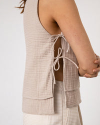 Musselin Wickeltop Bio Baumwolle - Sand