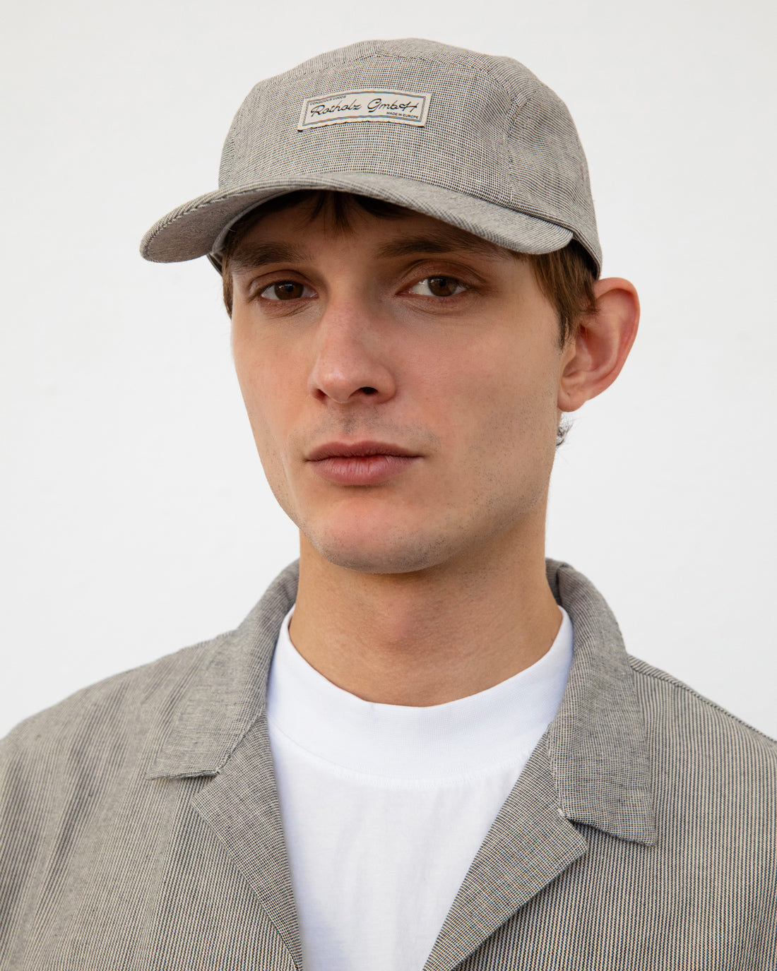 Logo 5 Panel Cap Organic Cotton - Grey