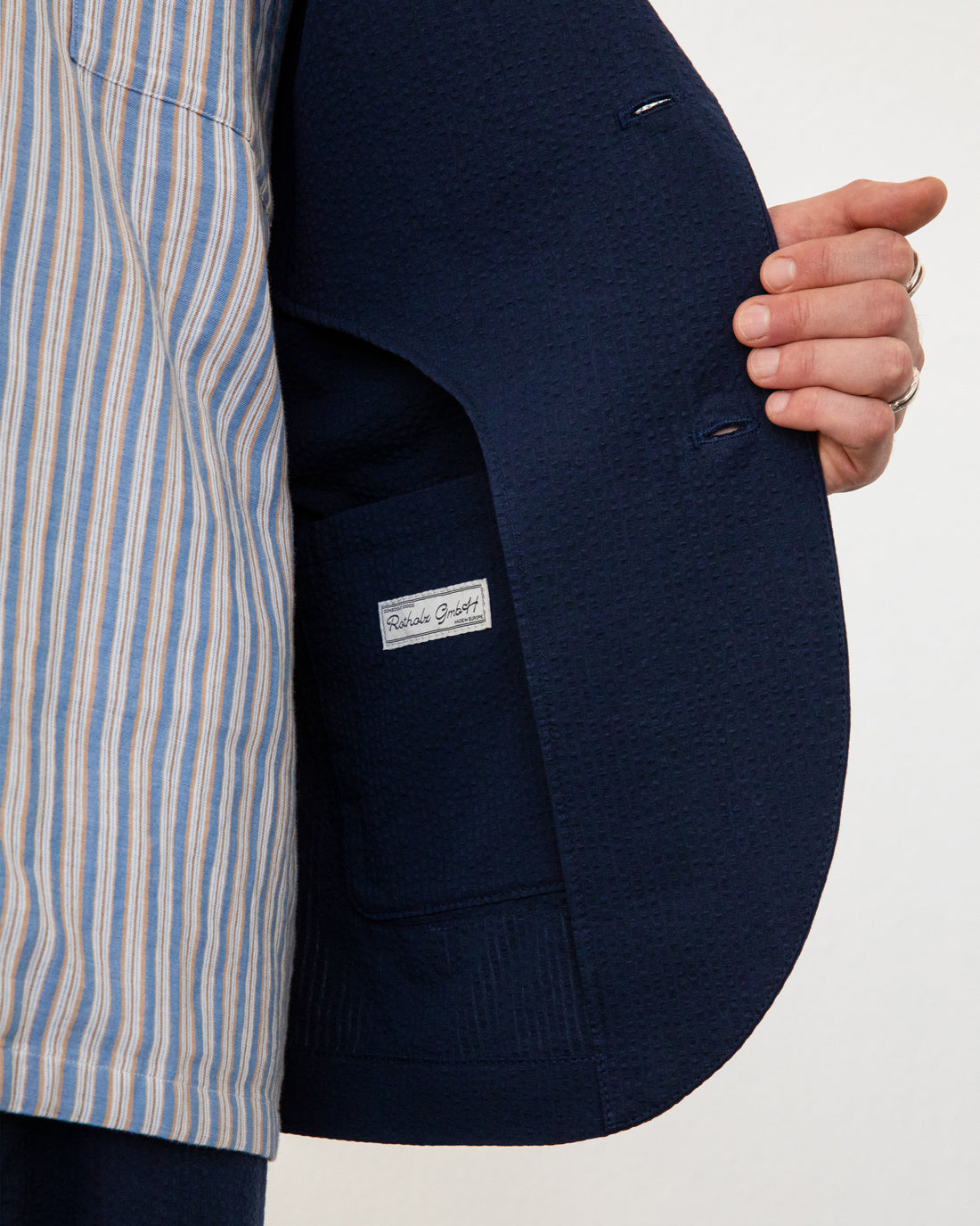 Casual Blazer Organic Cotton - Dark Blue