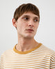 Gestreiftes T-Shirt Bio Baumwolle - Karamel