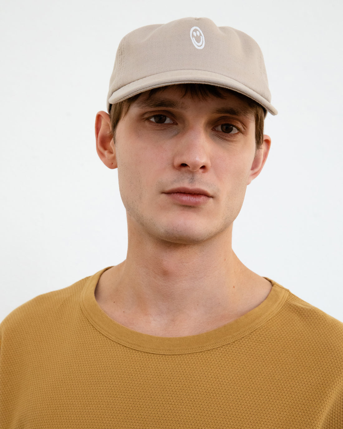 Smiling Floppy Cap Organic Cotton - Sand