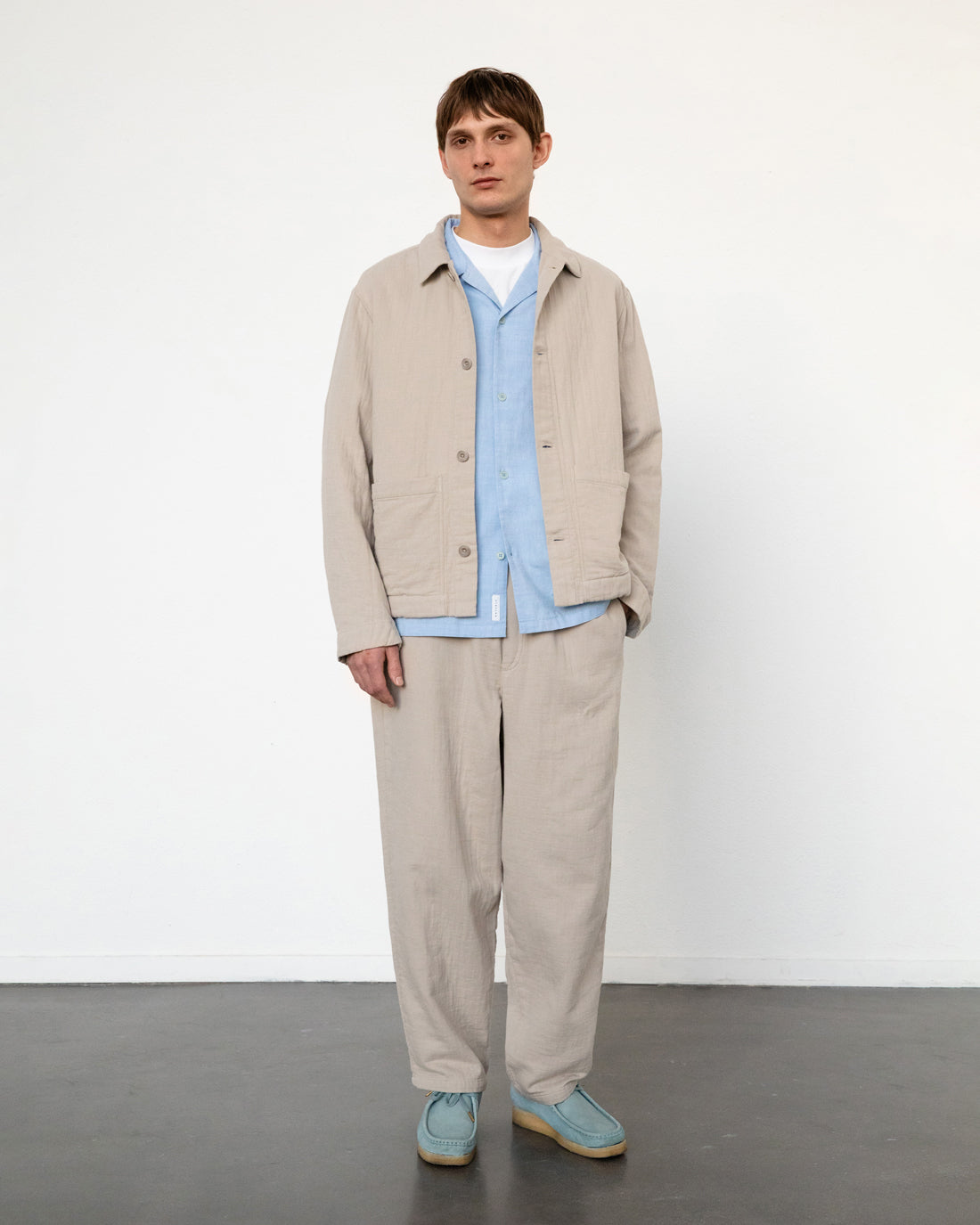 Lightweight jacket, organic cotton - Sand