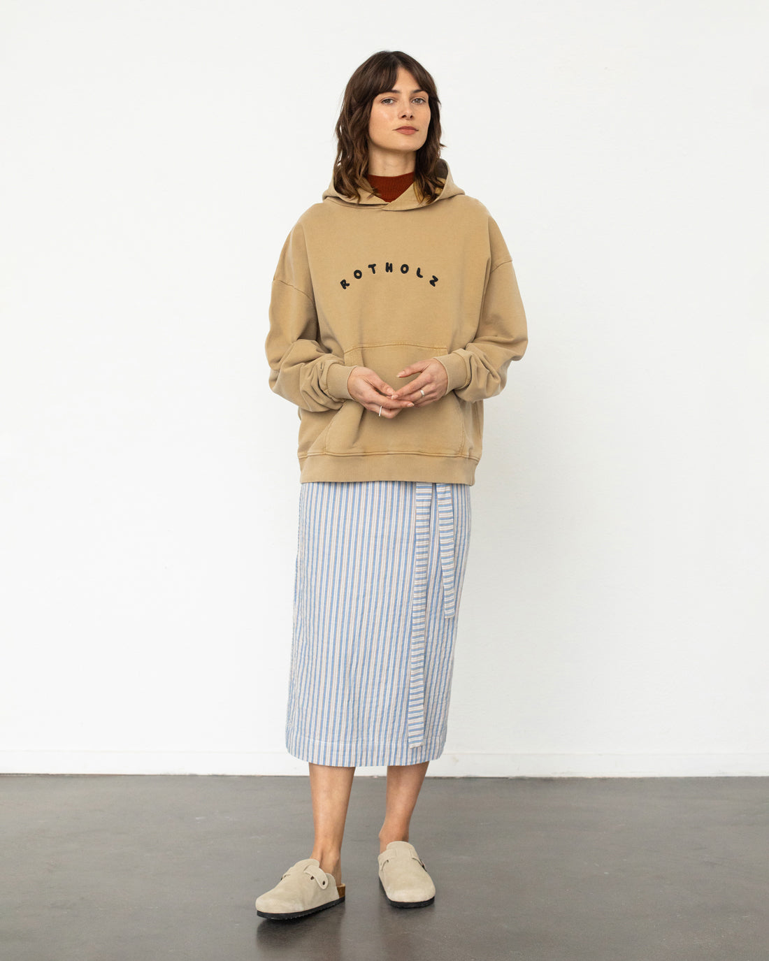 Logo Hoodie Organic Cotton - Mustard Yellow