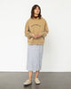 Logo Hoodie Bio Baumwolle - Senfgelb