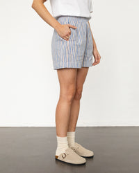 Gestreifte Kurze Hose Bio Baumwolle - Multi