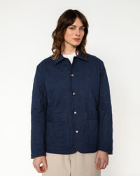 Leichte Steppjacke Bio Baumwolle - Dunkelblau