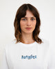 Logo Print T-Shirt Bio Baumwolle - Weiß