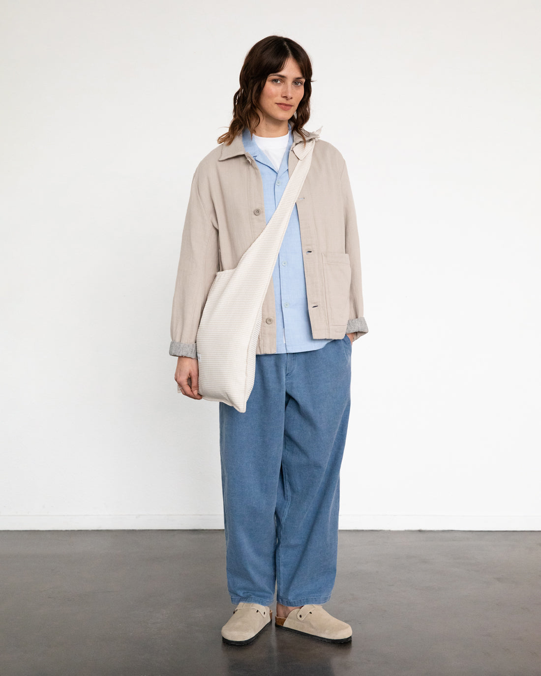 Lightweight jacket, organic cotton - Sand