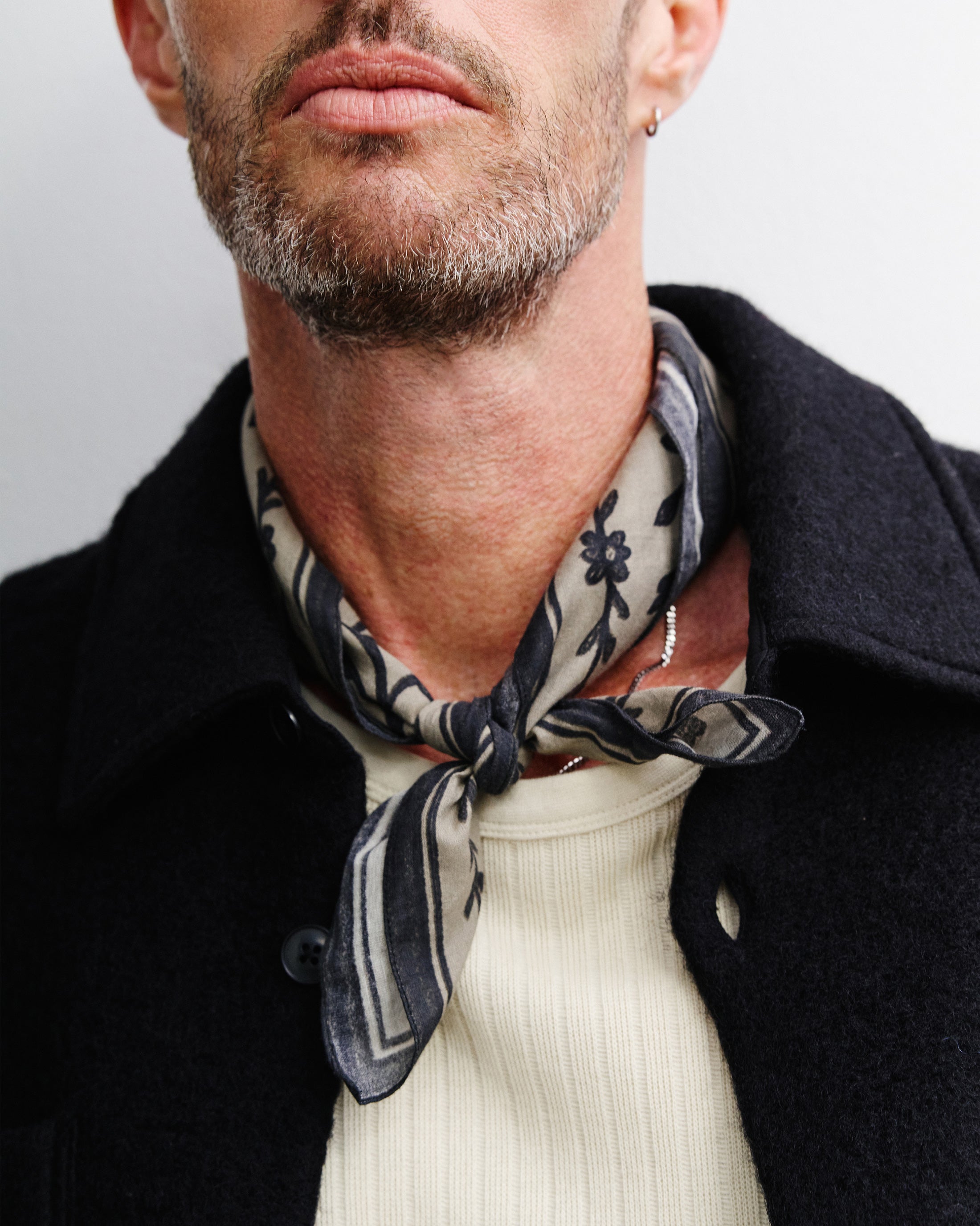 Bandana Organic Cotton - Floral Beige FW26