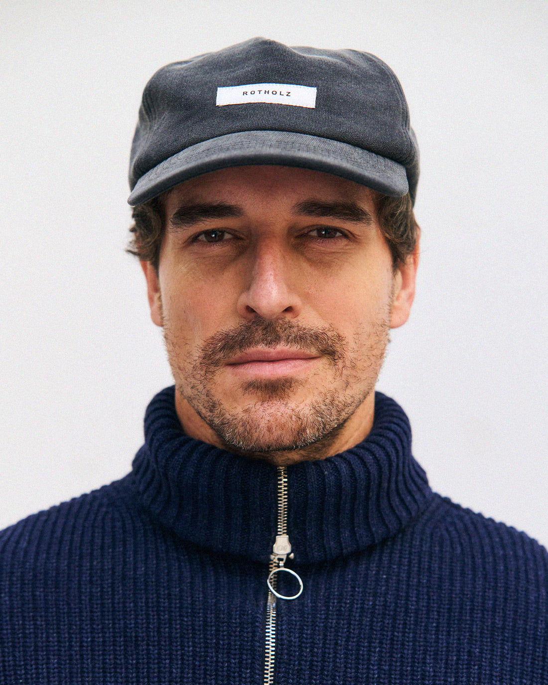 Fleece Floppy Cap Organic Cotton - Washed Black