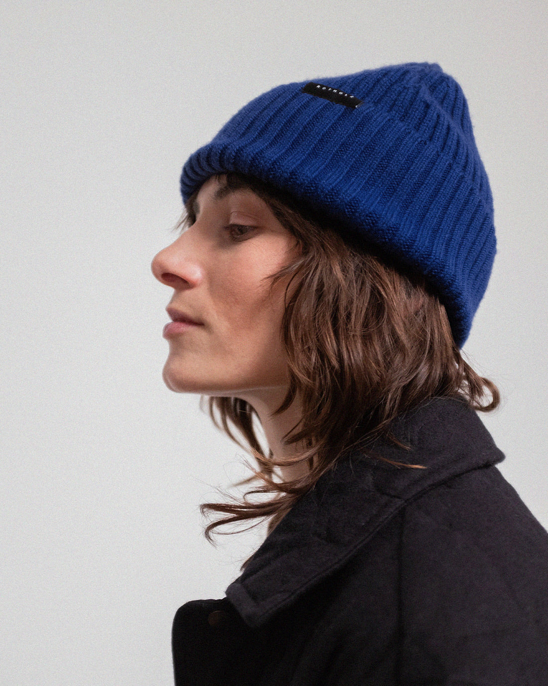 Classic Merino Wool Ribbed Beanie - Royal Blue