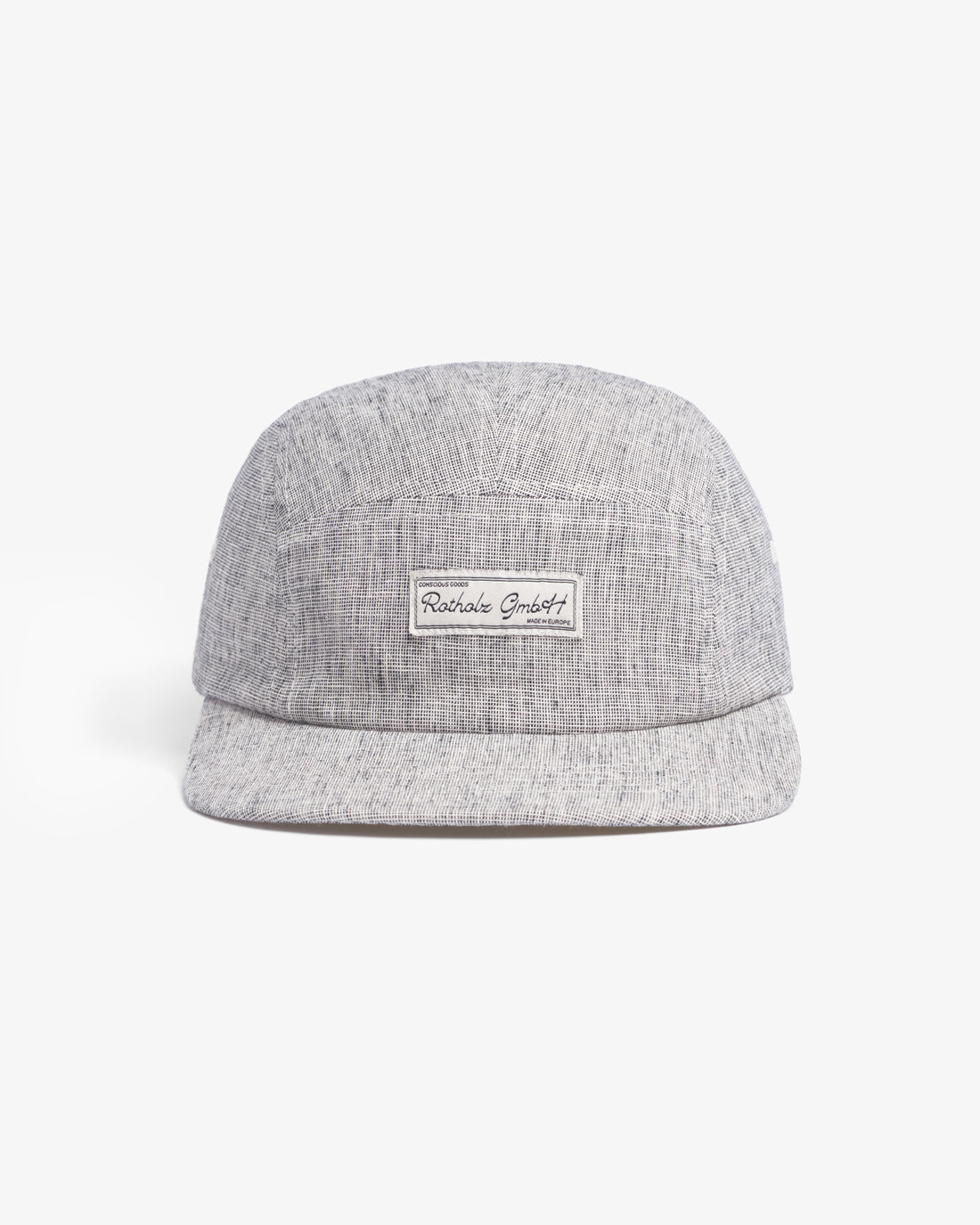 Logo 5 Panel Cap Organic Cotton - Grey