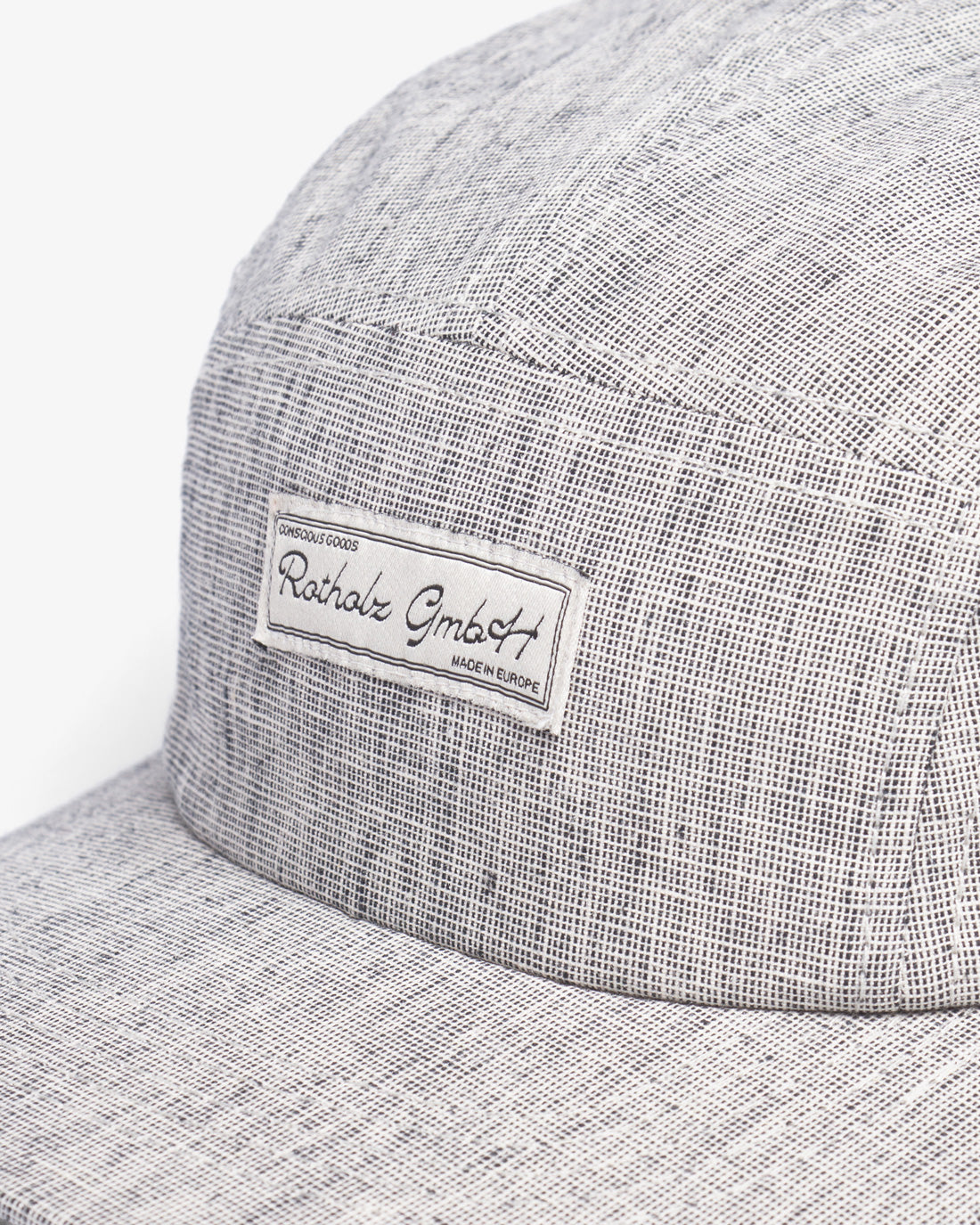 Logo 5 Panel Cap Organic Cotton - Grey