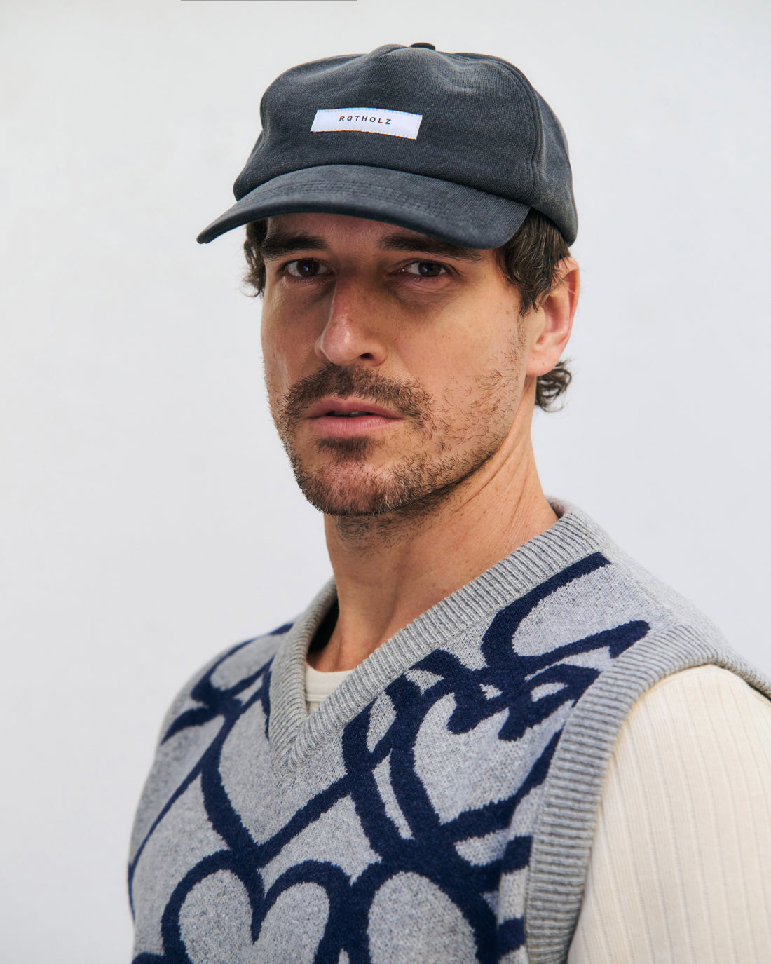 Affection Knit Vest Recycled Wool - Light Grey