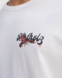 Lobster Logo T-Shirt Bio Baumwolle - Weiß