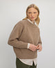 Grober Strickpullover Recycelte Wolle - Beige