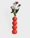 BUBBLE HOLZVASE 26 CM – ROT
