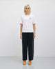 Weite Sweatpant Mit Bundfalte Bio Baumwolle - Washed Black