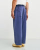 Weite Sweatpant mit Bundfalte Bio Baumwolle - Blau