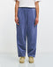 Weite Sweatpant mit Bundfalte Bio Baumwolle - Blau