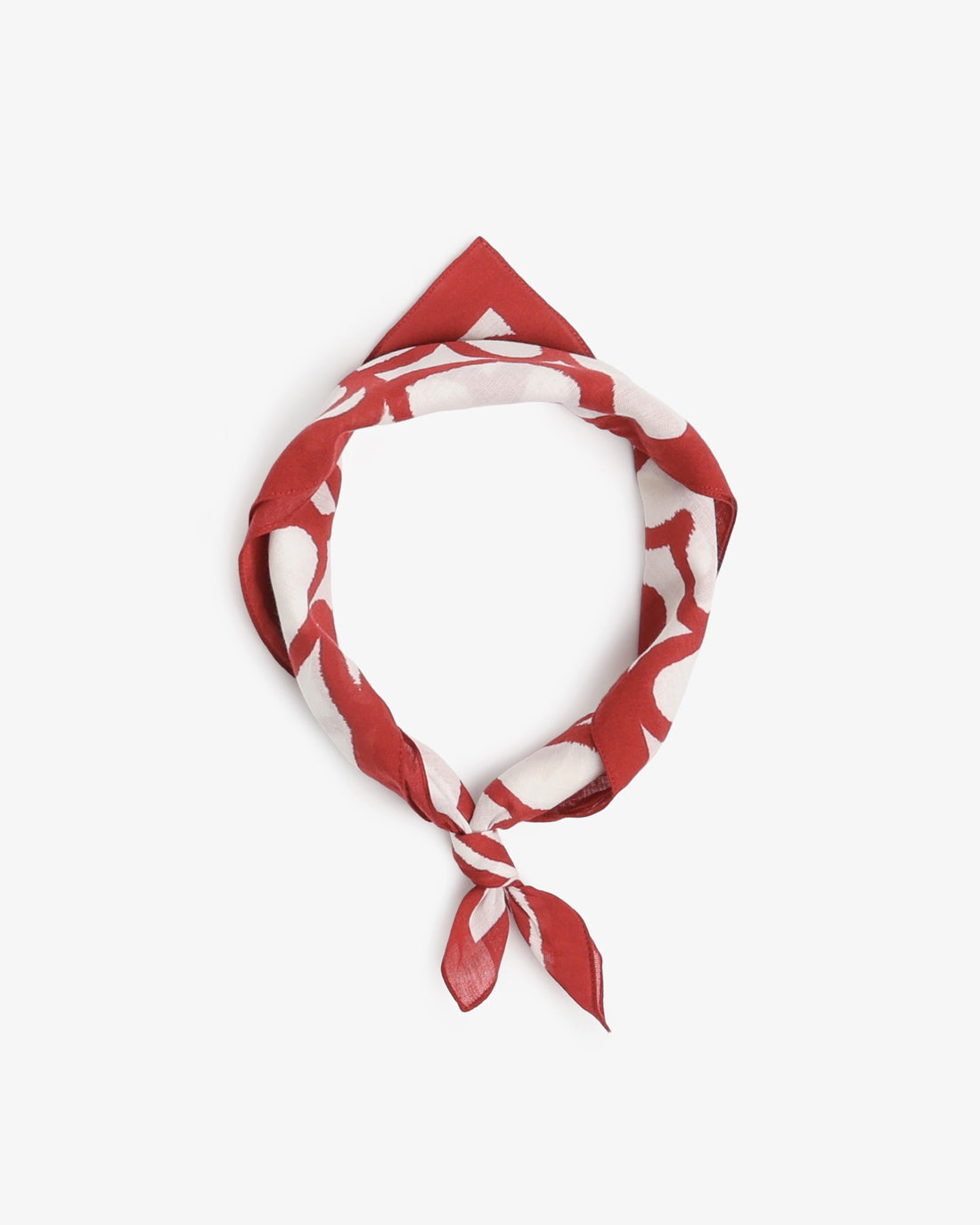 Organic Cotton Bandana - Red Hearts