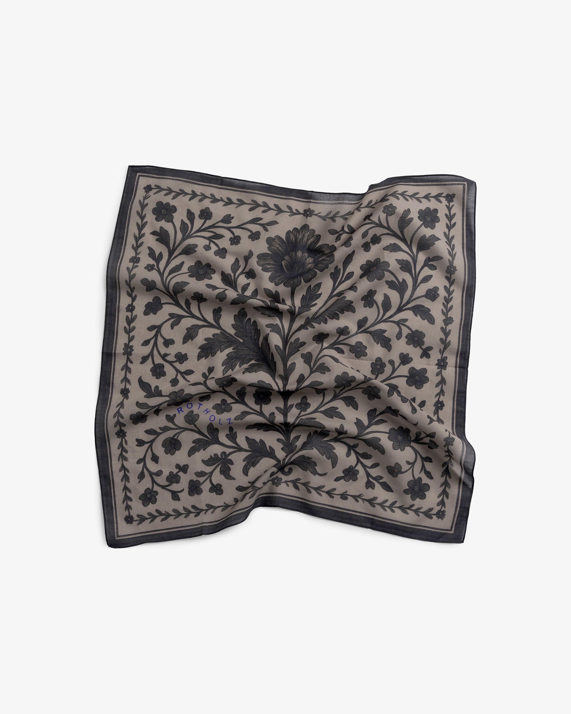 Bandana Organic Cotton - Floral Beige FW26