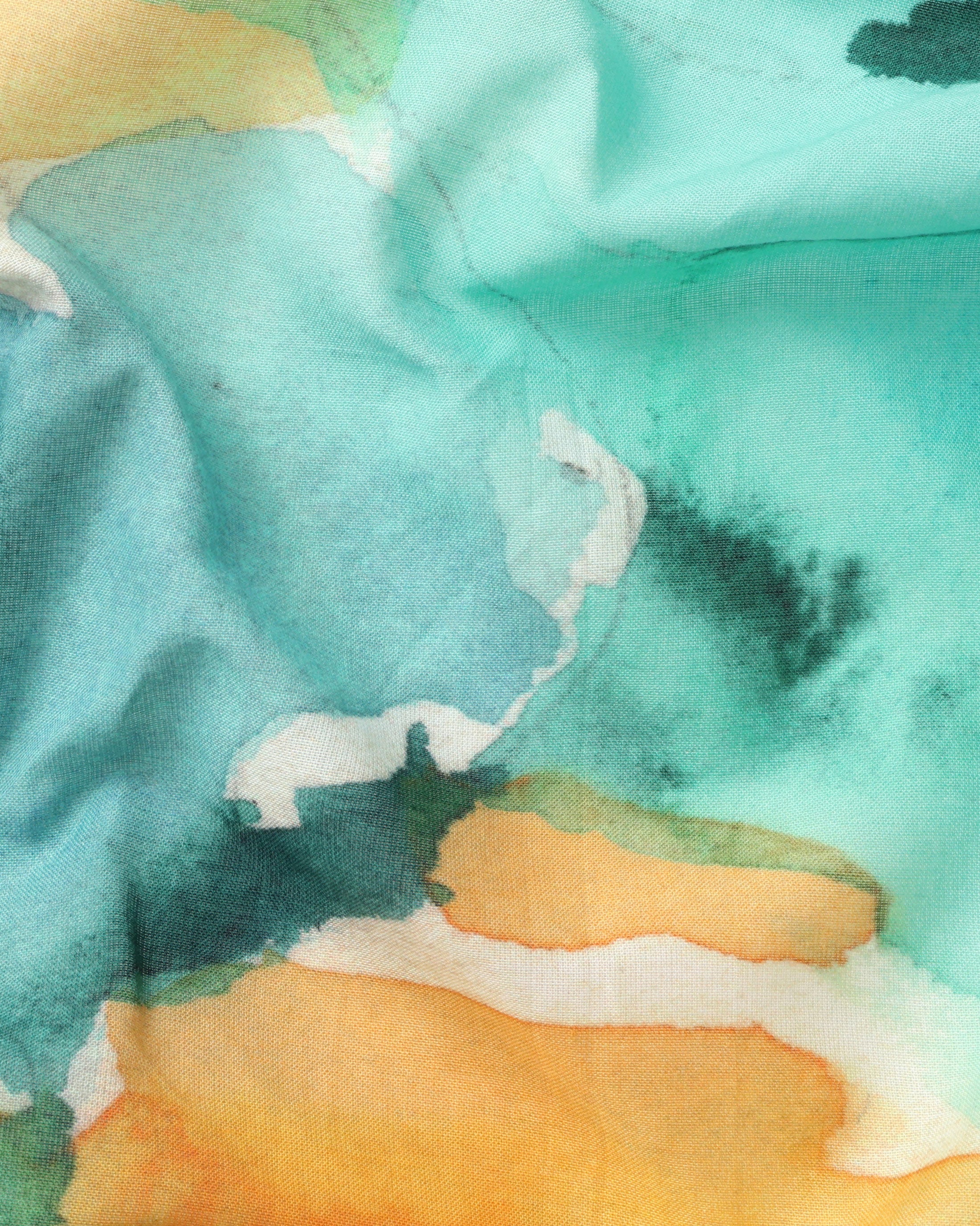 Bandana Organic Cotton - Orange Green