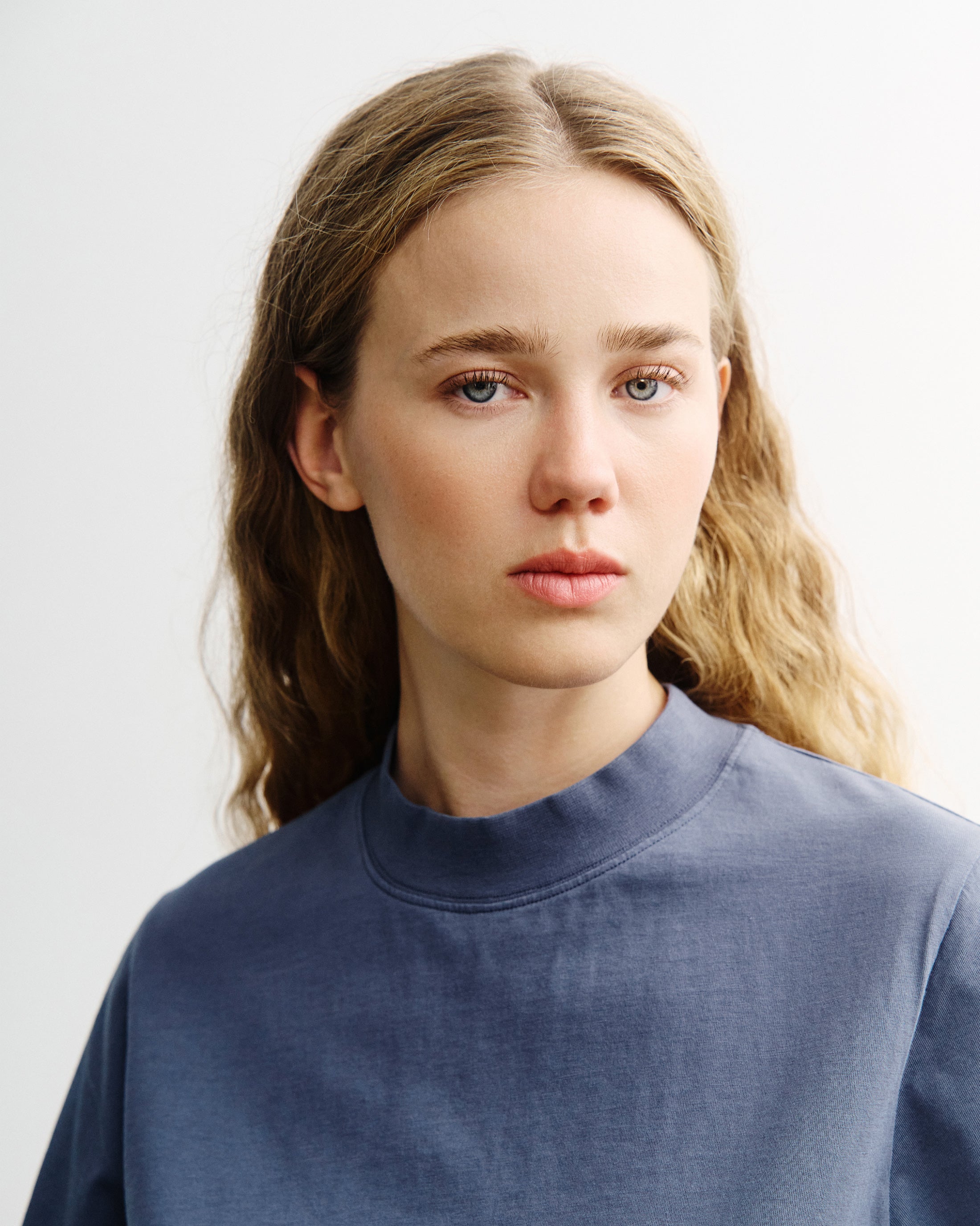 Big Collar T-Shirt - Blue