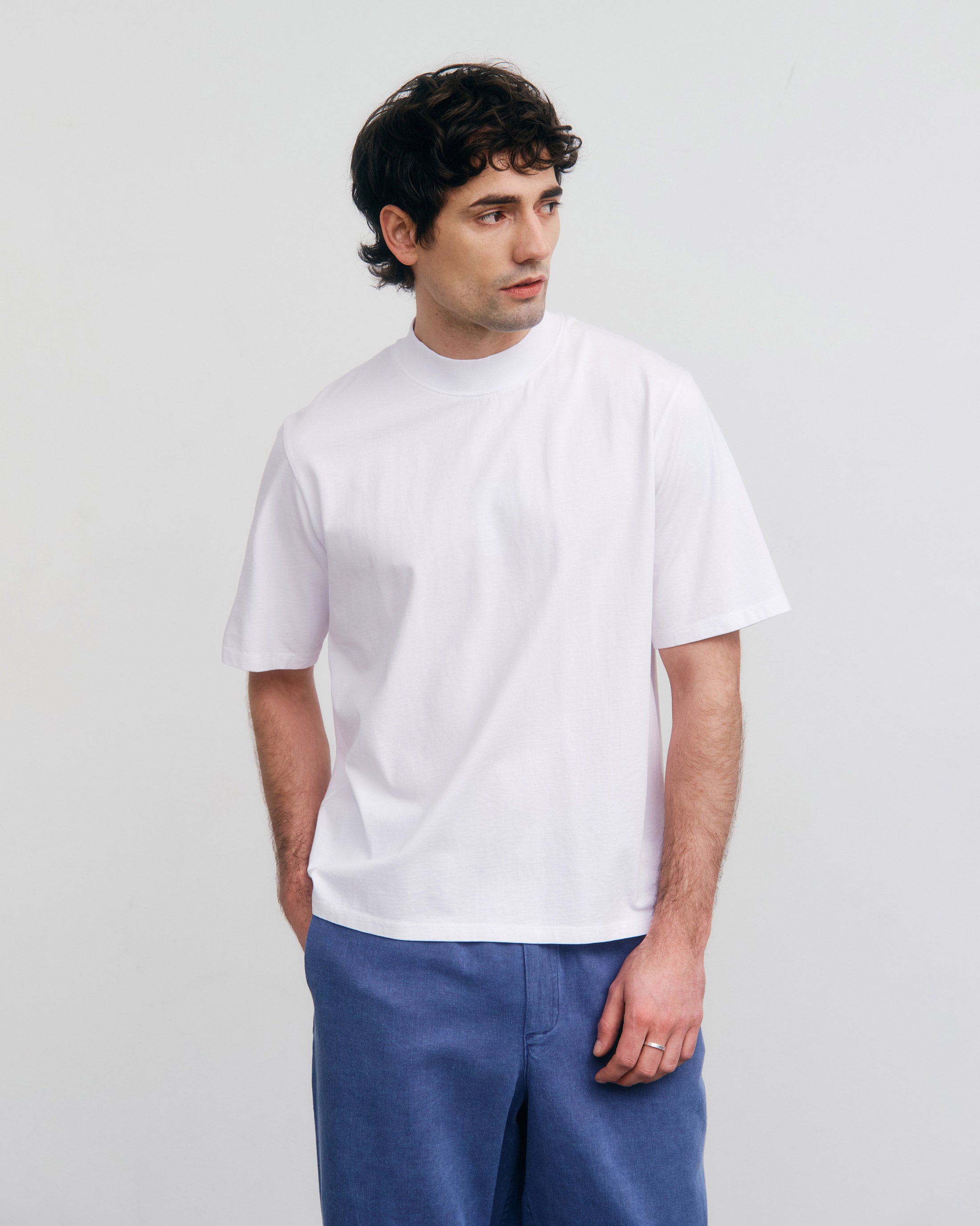 Big Collar T-Shirt - White