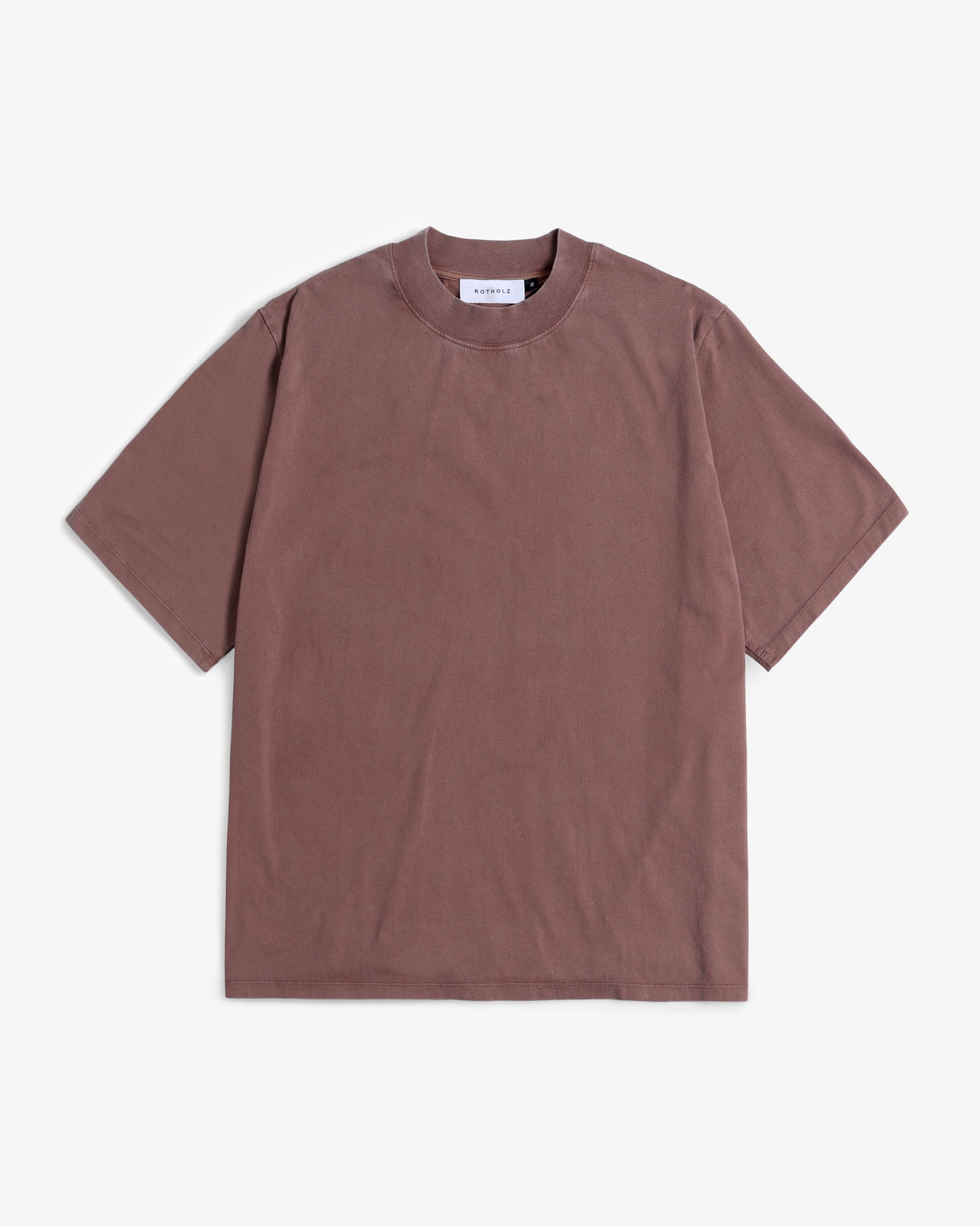 Big Collar T-Shirt - Brown