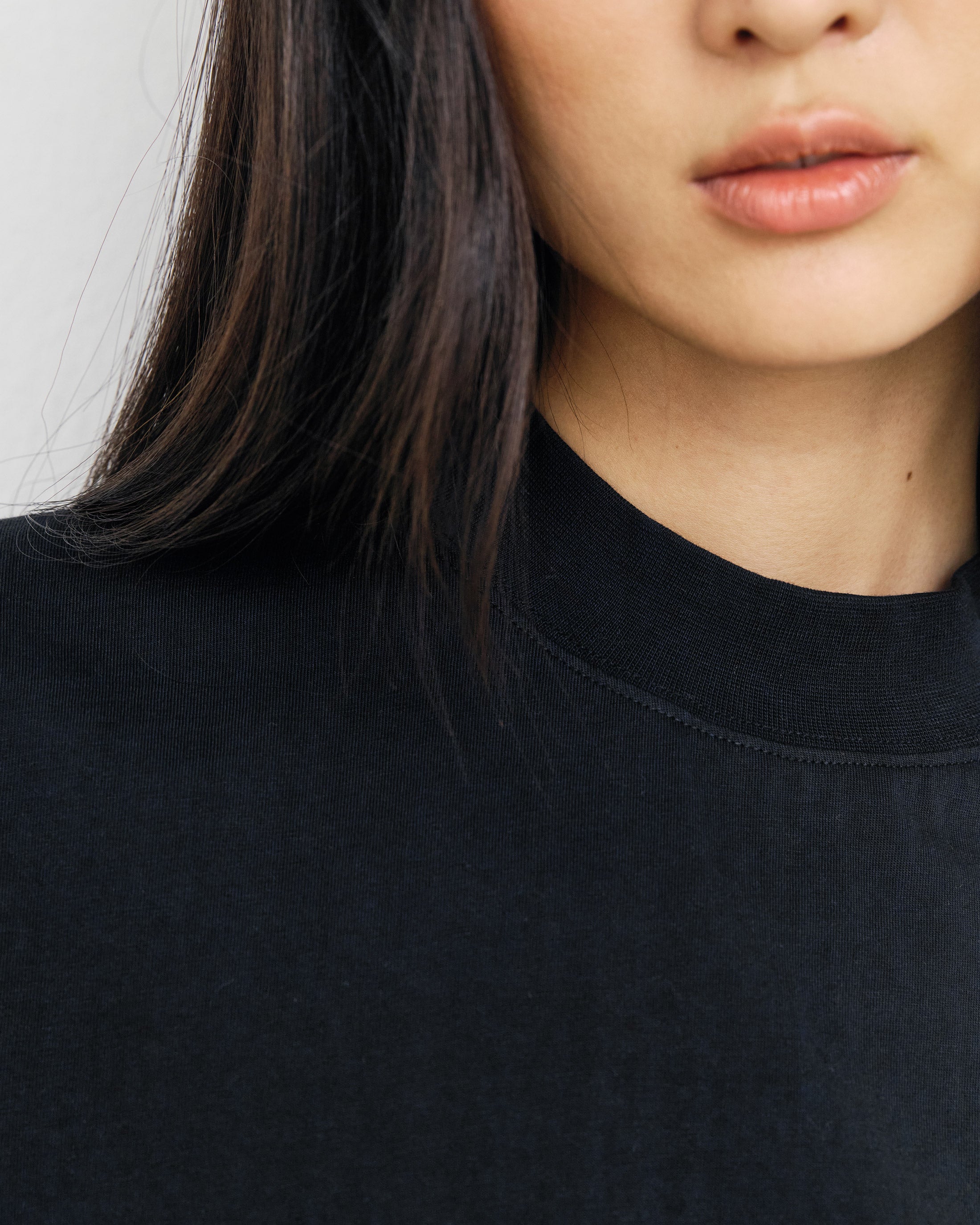 Big Collar T-Shirt - Black
