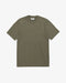 T-Shirt mit breitem Kragen Bio Baumwolle - Dunkelgrün