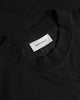 T-Shirt mit breitem Kragen Bio Baumwolle - Schwarz