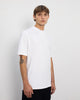 T-Shirt mit breitem Kragen Bio Baumwolle - Weiß
