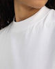 T-Shirt mit breitem Kragen Bio Baumwolle - Weiß