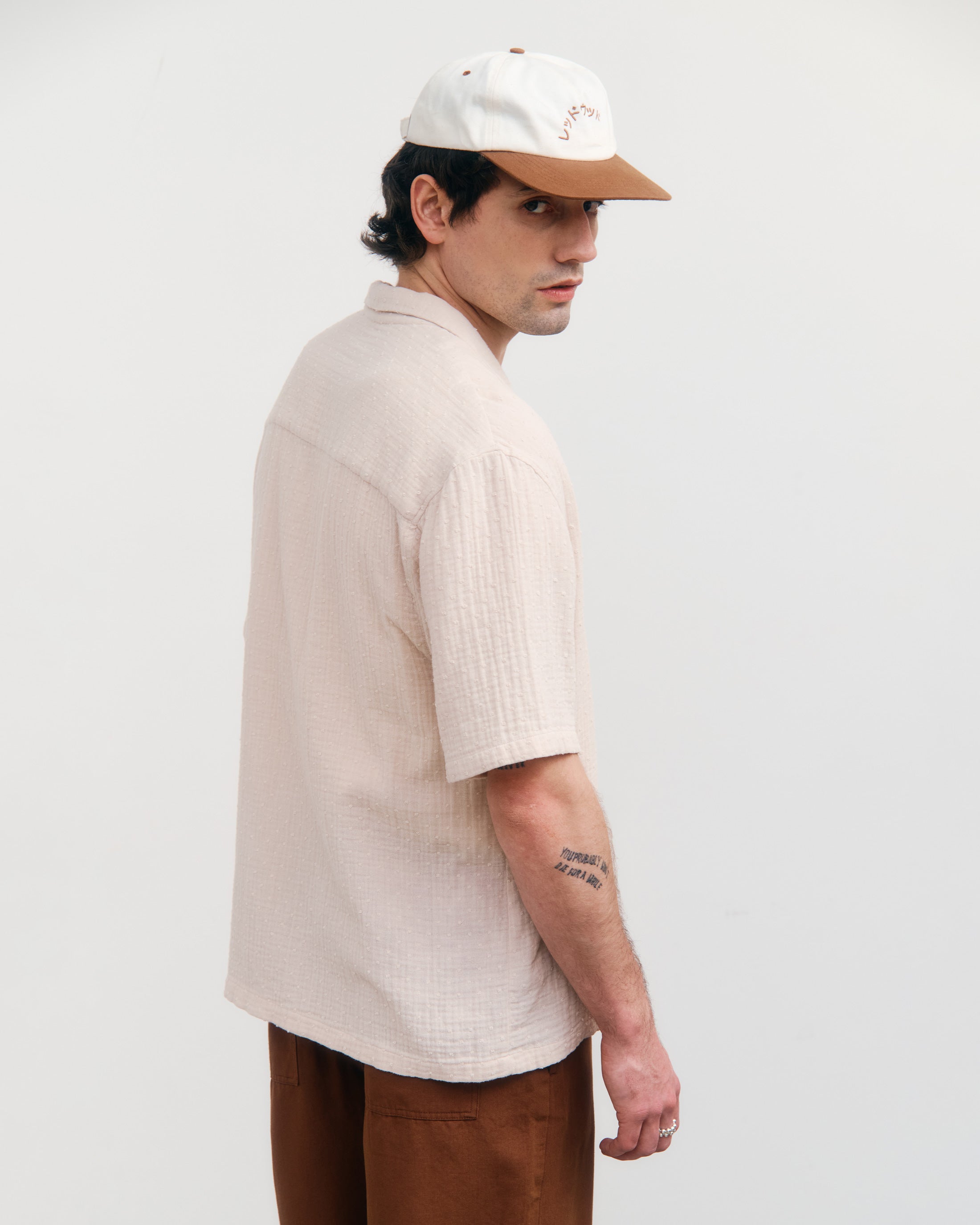 Structured Bowling Shirt Organic Cotton - Grey