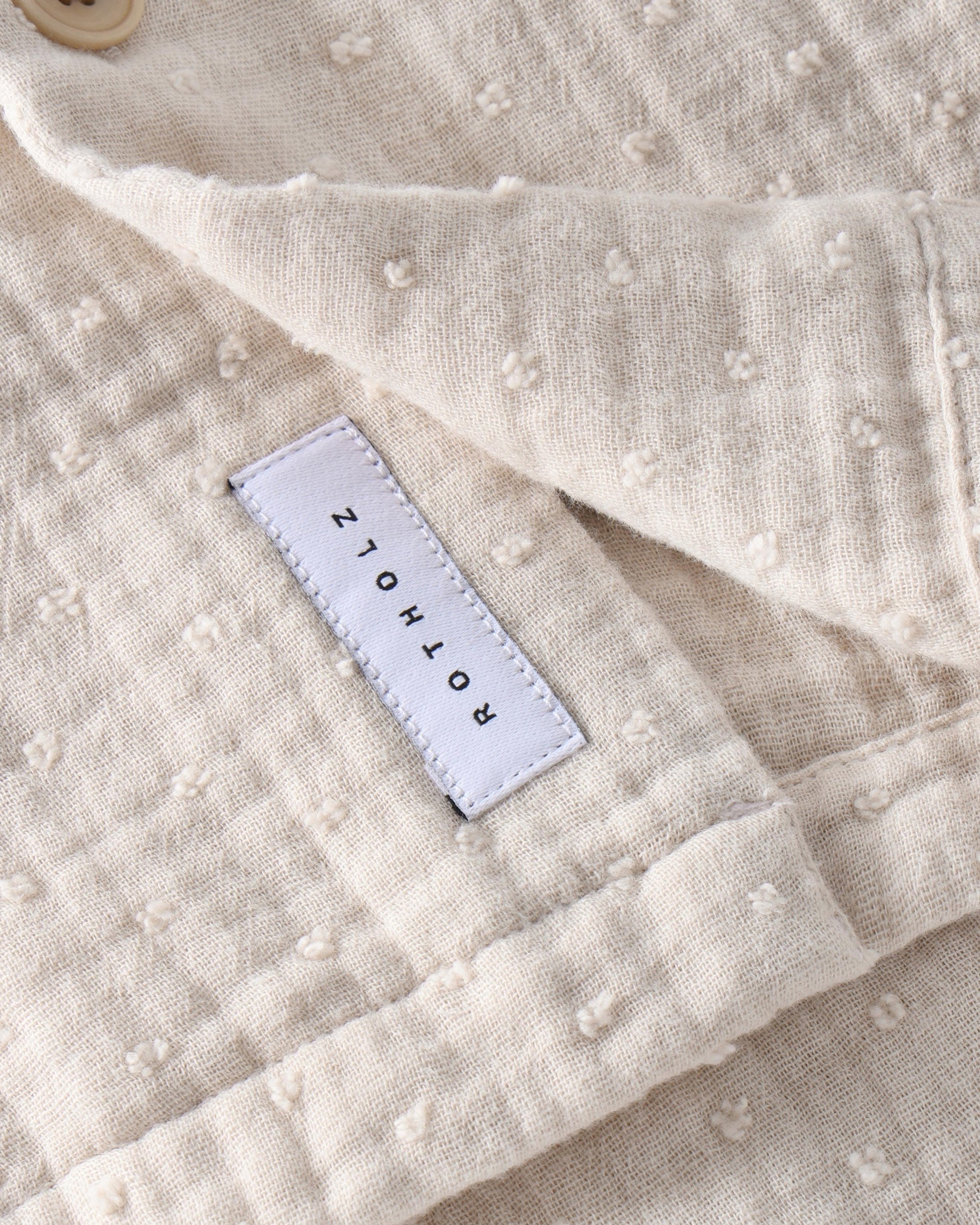 Structured Bowling Shirt Organic Cotton - Grey