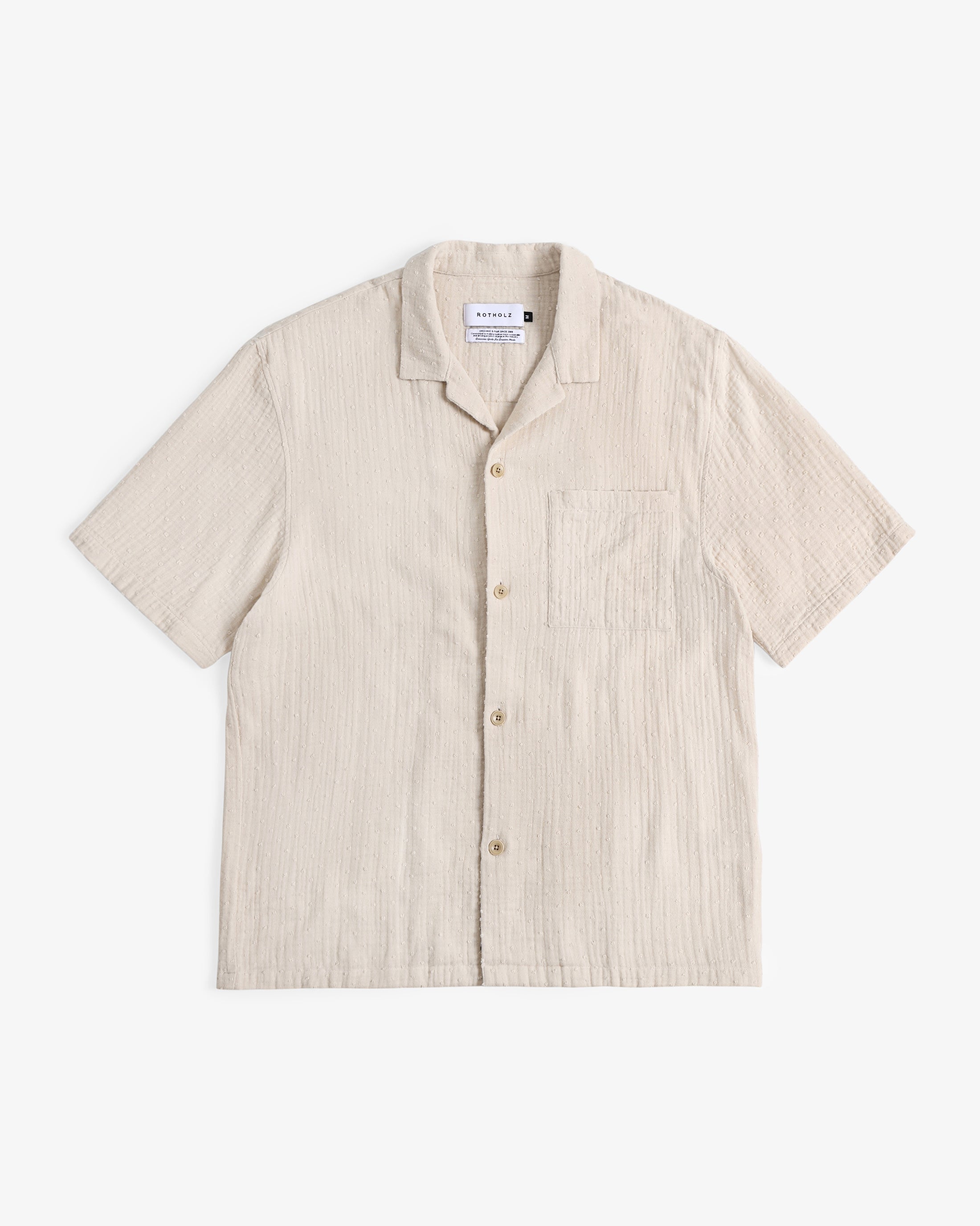 Bowling Shirt Organic Cotton - Pale Gray SS26
