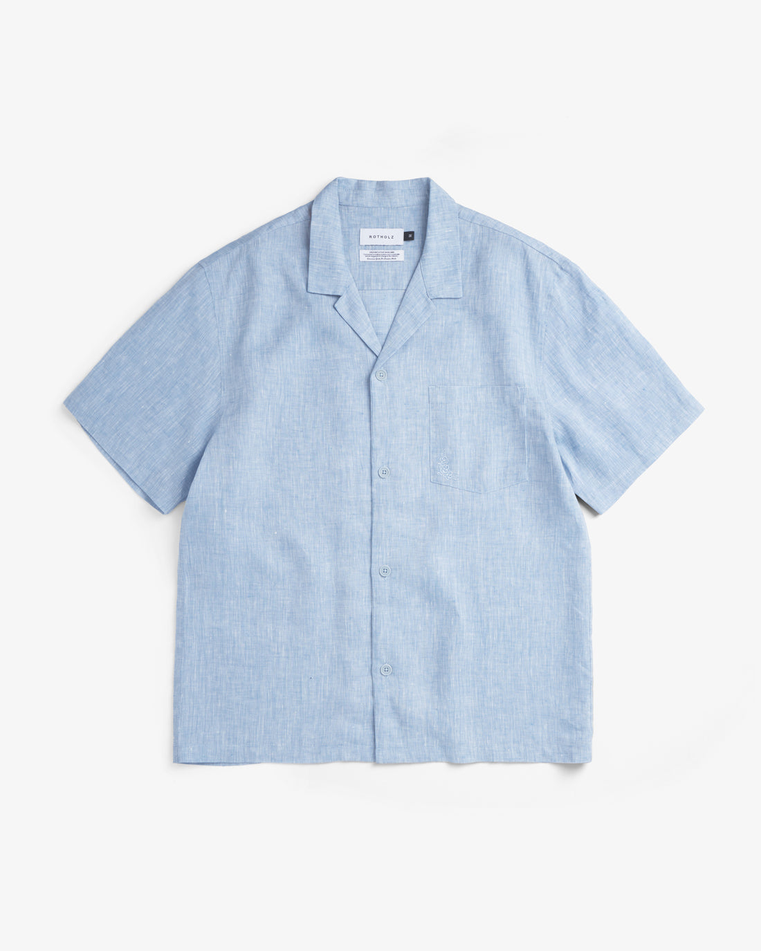 Bowling Shirt Organic Cotton - Light Blue