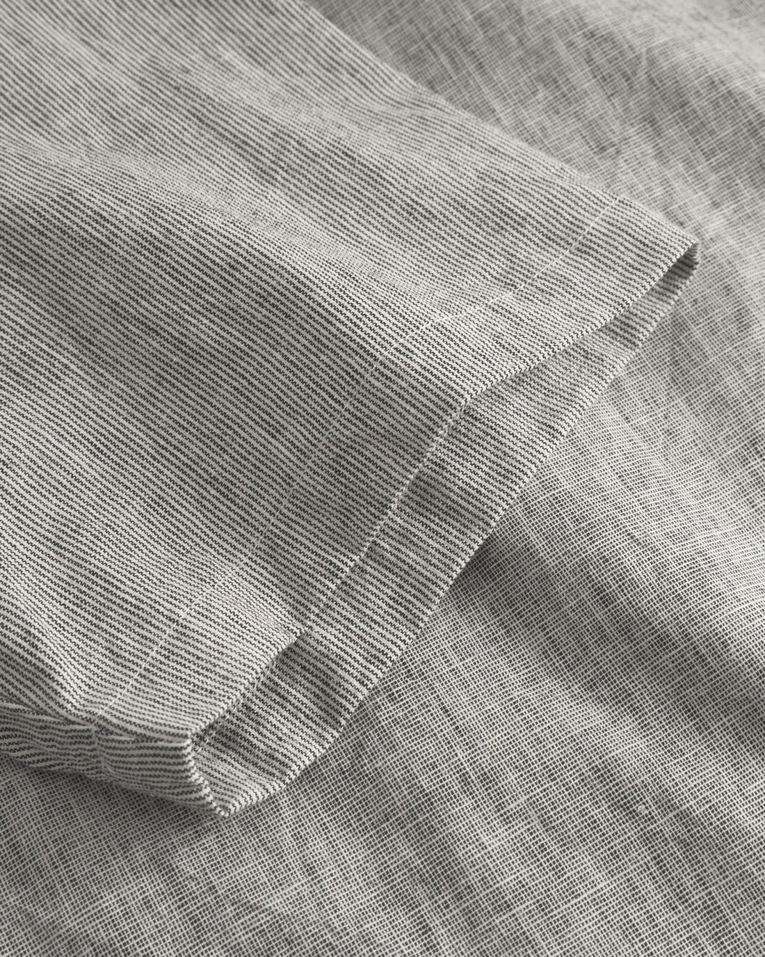 Bowling Shirt Organic Cotton - Grey Striped