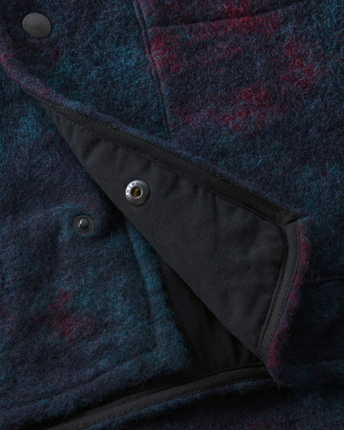 Workwear Jacket Organic Wool Blend - Blue Melange