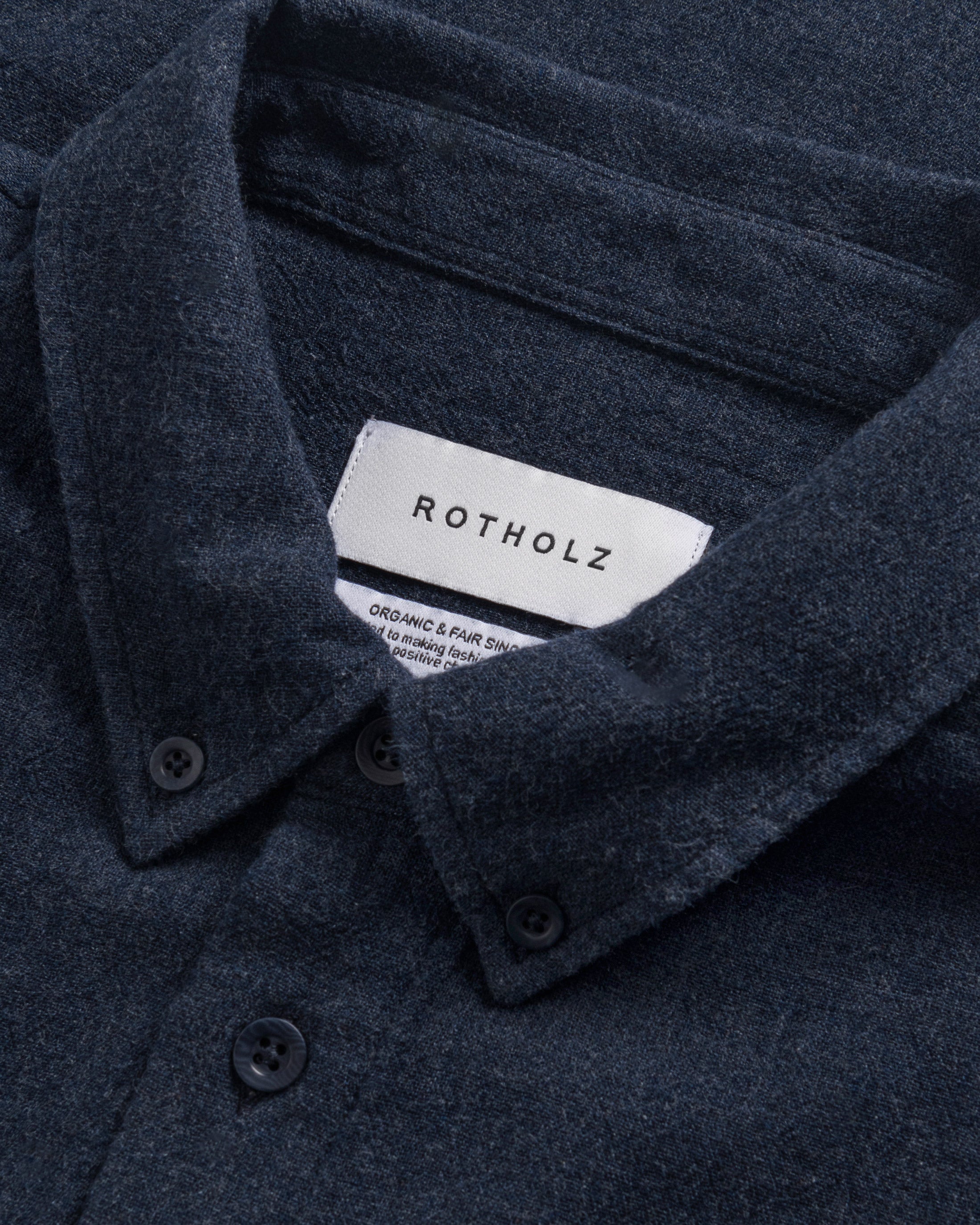 Organic Cotton Button-Down Shirt - Blue