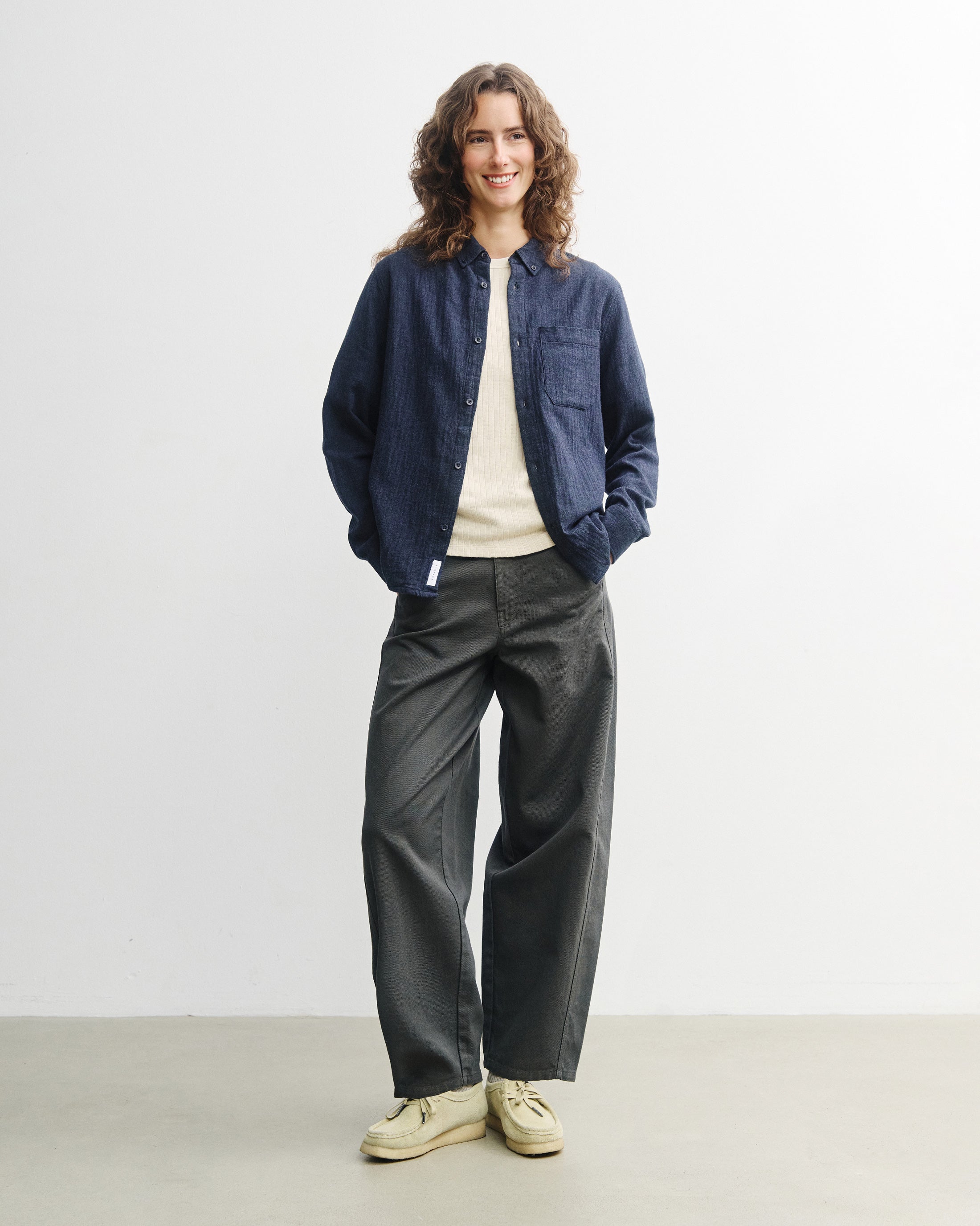 Button-Down Shirt Organic Cotton - Blue