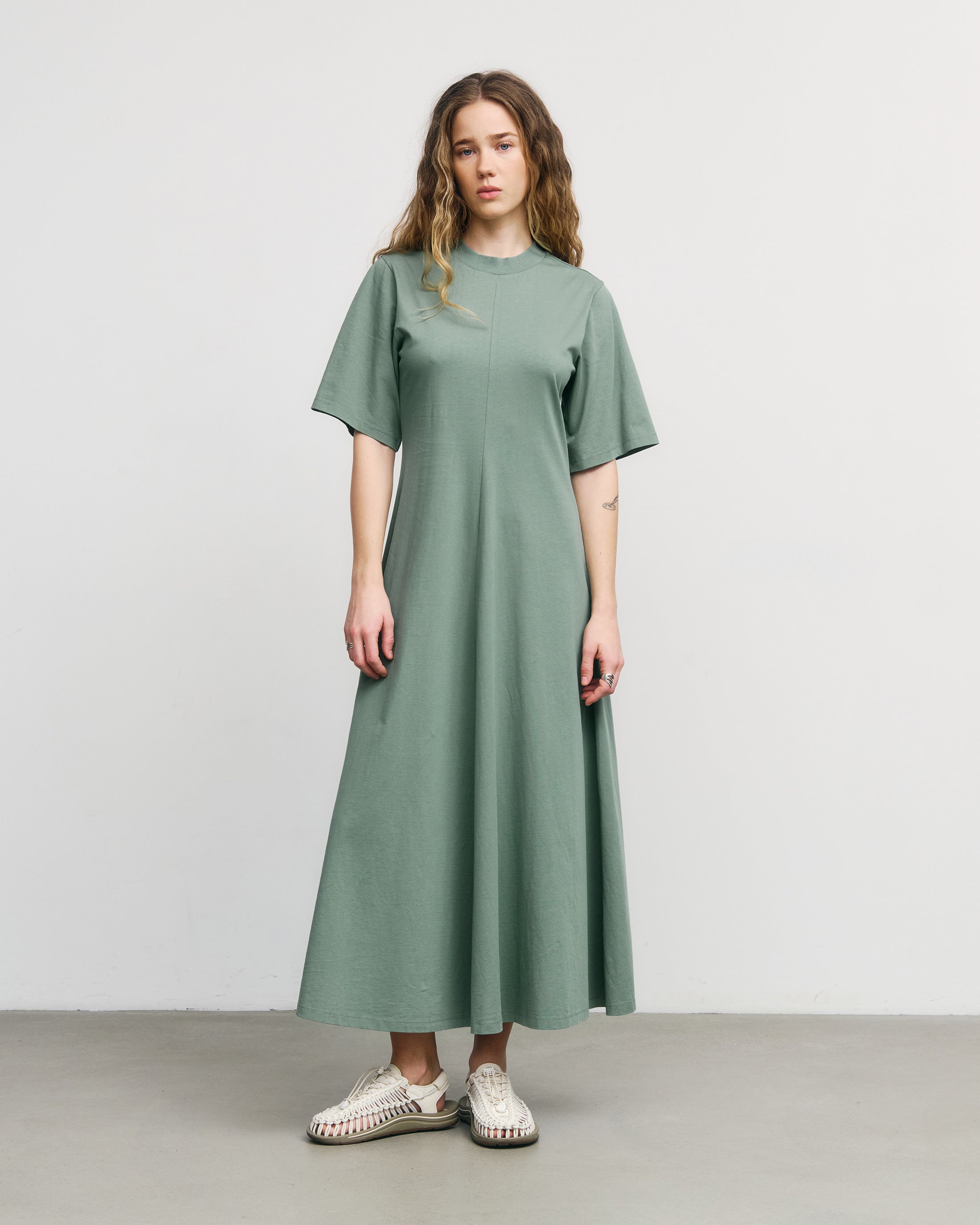 Maxi Dress Organic Cotton - Green