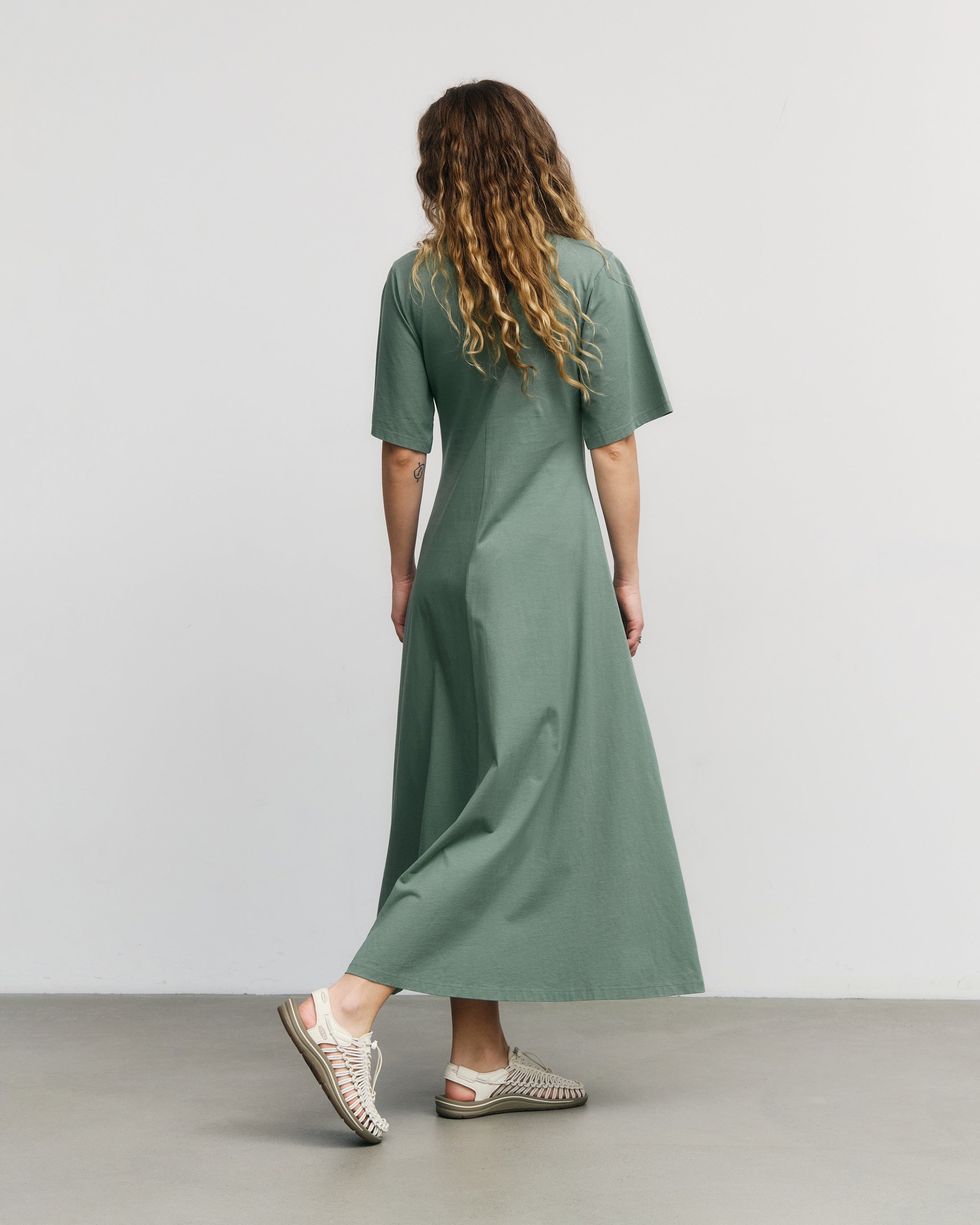 Maxi Dress Organic Cotton - Green